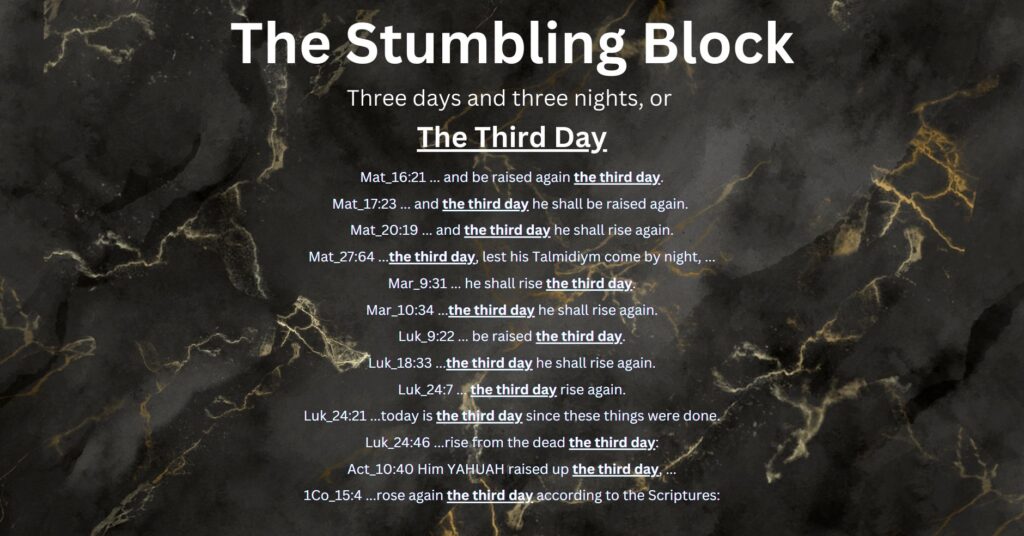 The Stumbling Block