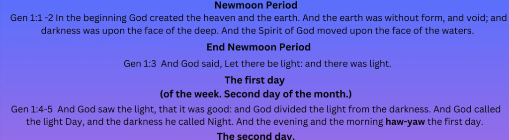 newmoon period